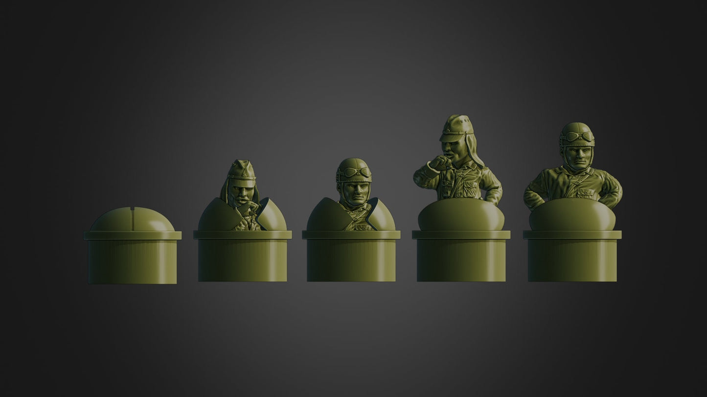 WWII Japanese Vickers Crossley Armoured Car including 5 tops Various Scales Historical Wargaming