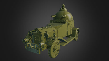 WWII Japanese Vickers Crossley Armoured Car including 5 tops Various Scales Historical Wargaming (US tariffs are pre-paid by us)