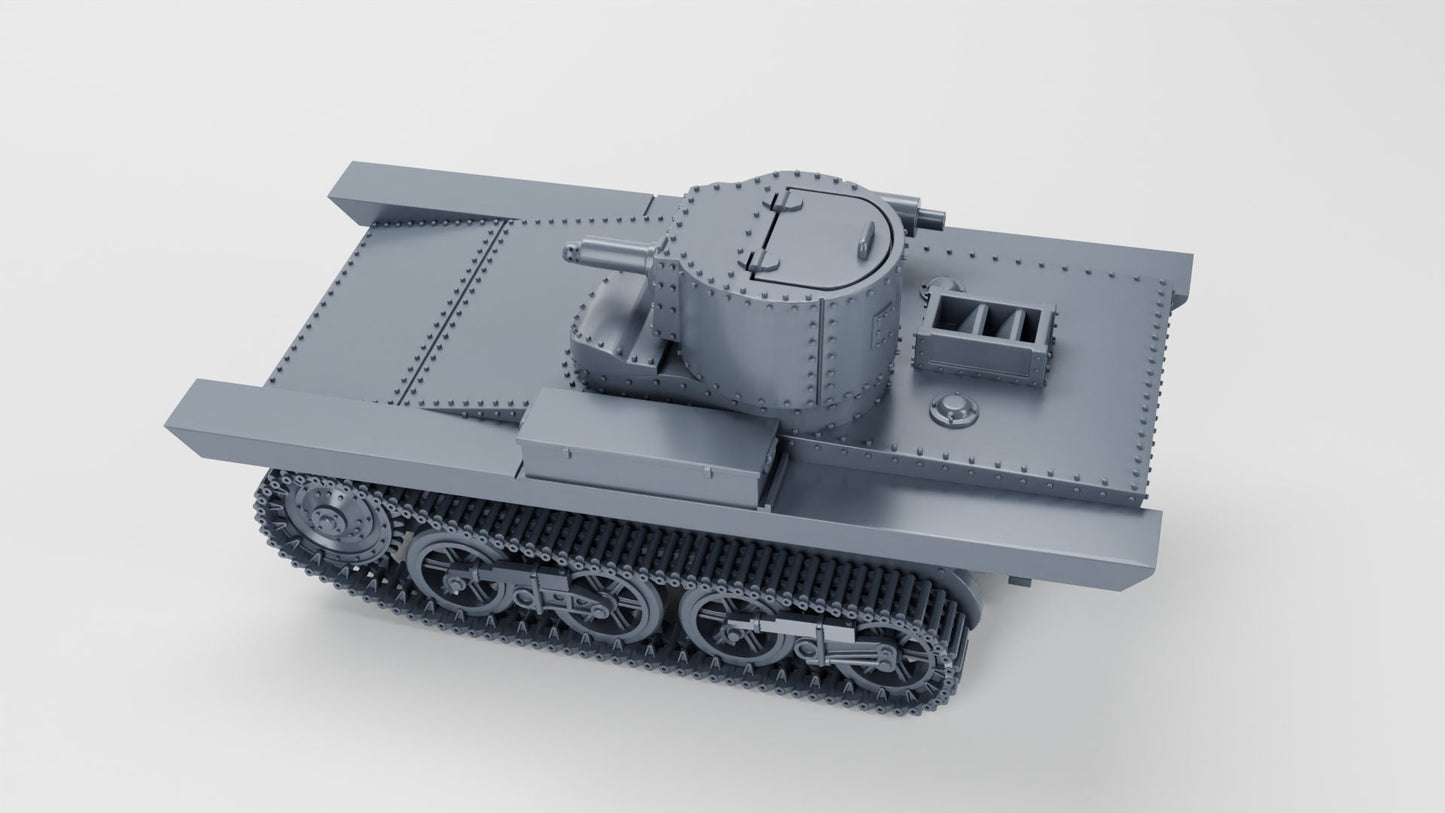 WWII British Vickers Carden-Loyd M1931 Light Amphibious Tank Various Scales Historical Wargaming