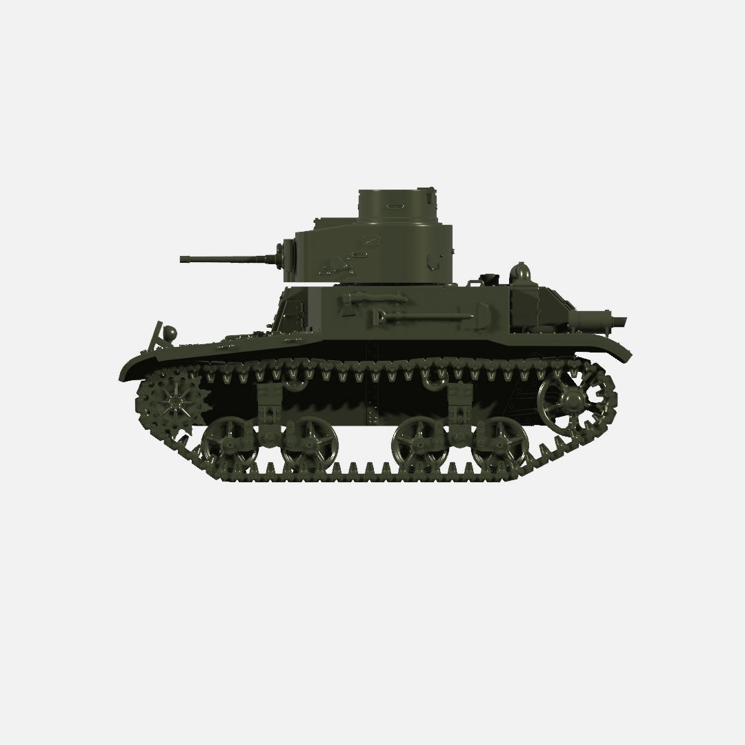 WWII US Light Tank M2A2 Various Scales Historical Wargaming (US tariffs are pre-paid by us)