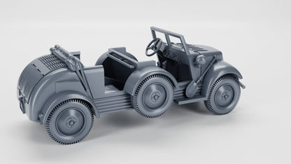 WWII German Gelandewagen Tempo G 1200 Car Various Scales Historical Wargaming (US tariffs are pre-paid by us)