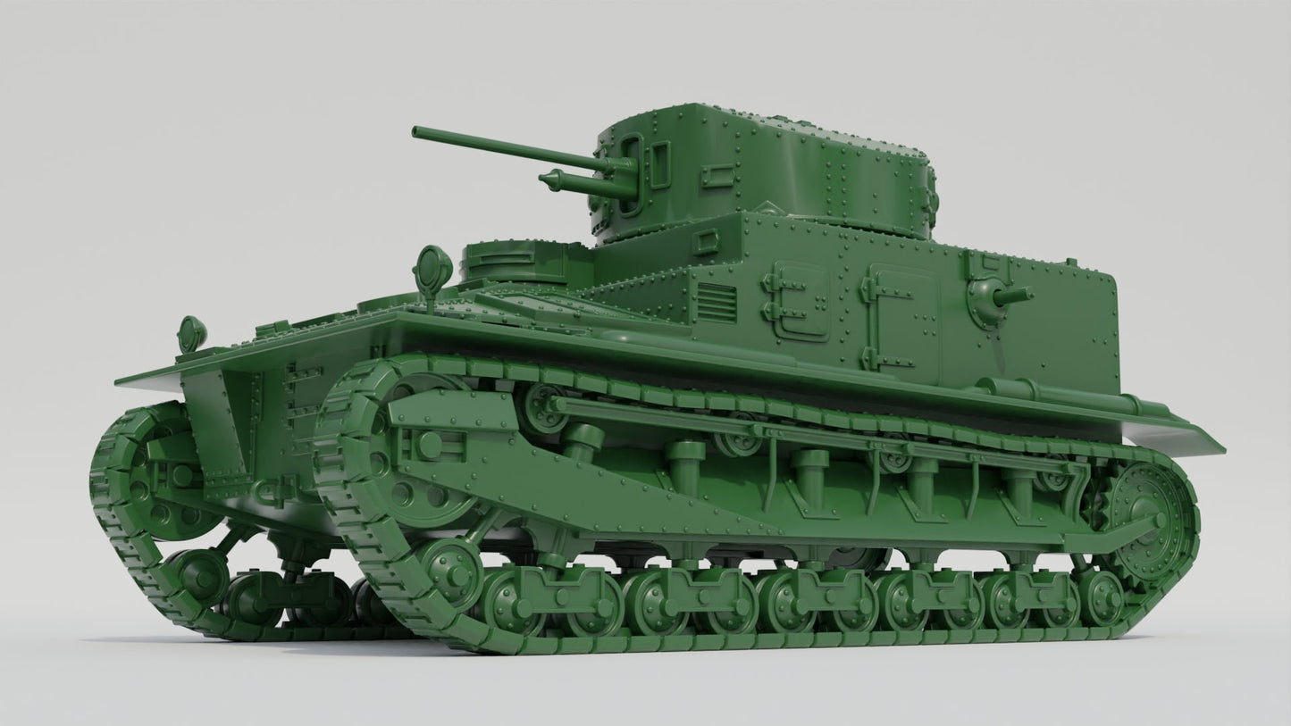 WWII British Vickers Medium Tank Mk.I UK WW2 Interwar Various Scales Historical Wargaming
