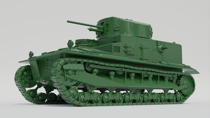 WWII British Vickers Medium Tank Mk.I UK WW2 Interwar Various Scales Historical Wargaming