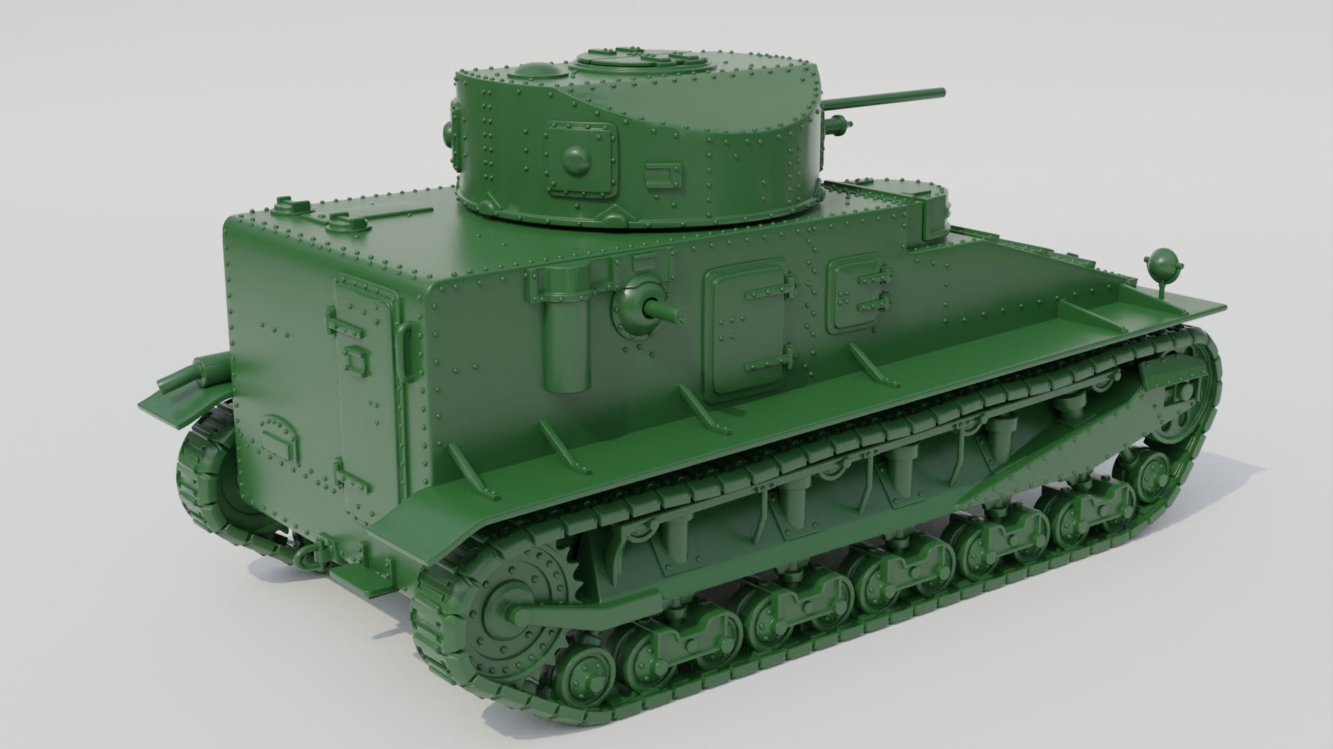 WWII British Vickers Medium Tank Mk.I UK WW2 Interwar Various Scales Historical Wargaming