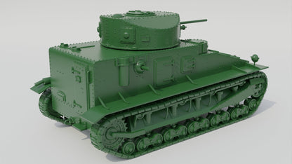 WWII British Vickers Medium Tank Mk.I UK WW2 Interwar Various Scales Historical Wargaming