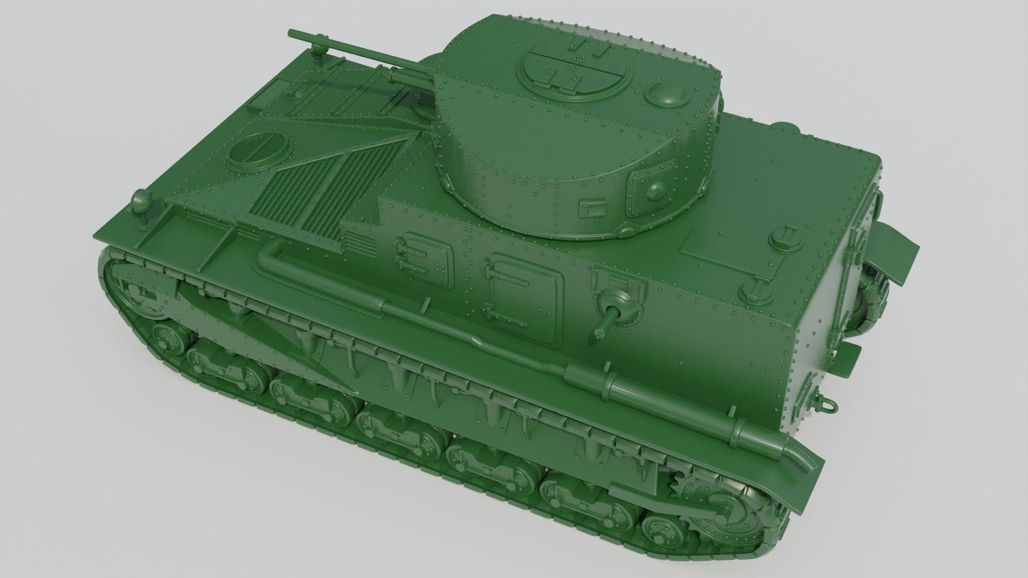 WWII British Vickers Medium Tank Mk.I UK WW2 Interwar Various Scales Historical Wargaming