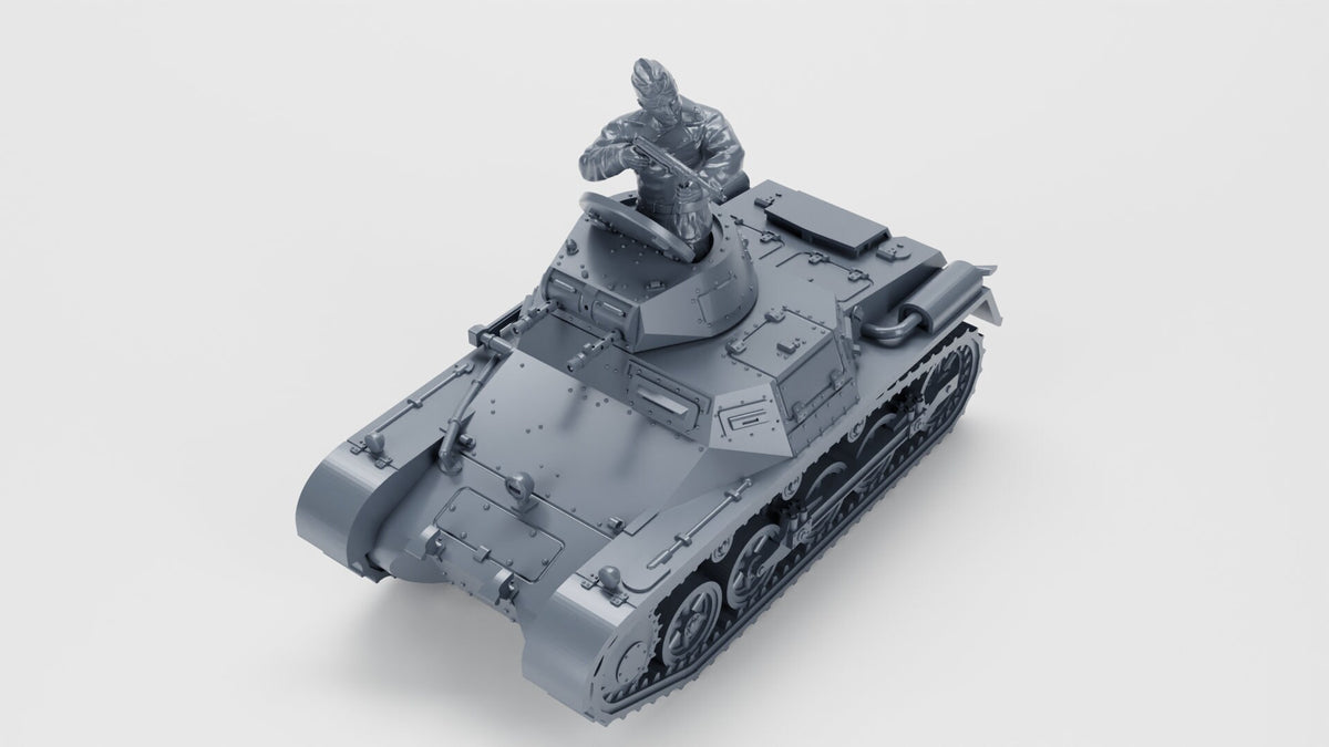 Bolt Action Battlegroup Panzer I Ausf.A (Sd.Kfz.101) + 3 Tankmen Germany WW2 Interwar - 28mm 20mm various scales