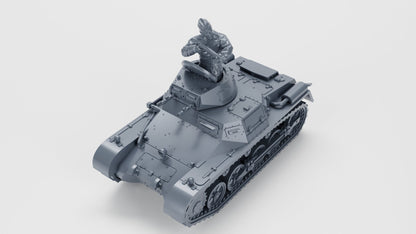 Bolt Action Battlegroup Panzer I Ausf.A (Sd.Kfz.101) + 3 Tankmen Germany WW2 Interwar - 28mm 20mm various scales
