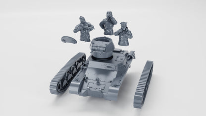 Bolt Action Battlegroup Panzer I Ausf.A (Sd.Kfz.101) + 3 Tankmen Germany WW2 Interwar - 28mm 20mm various scales