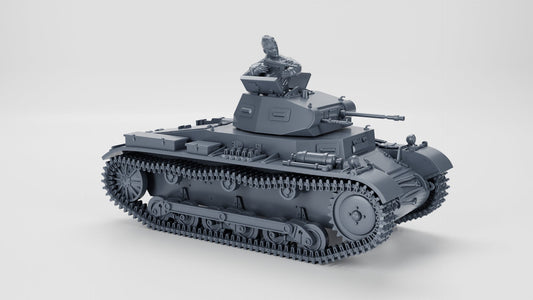 Bolt Action Battlegroup Panzer II Ausf.A (Sd.Kfz.121) + 3 Tankmen WW2 Interwar - 28mm 20mm various scales