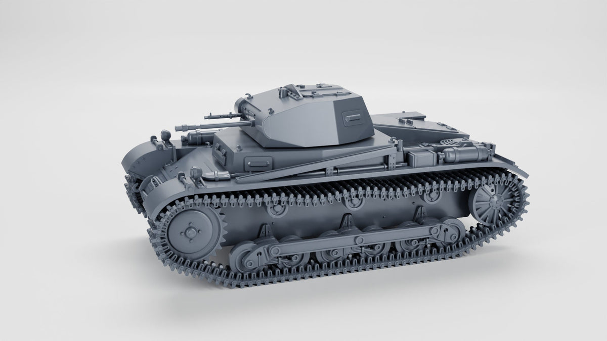 Bolt Action Battlegroup Panzer II Ausf.A (Sd.Kfz.121) + 3 Tankmen WW2 Interwar - 28mm 20mm various scales