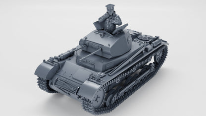 Bolt Action Battlegroup Panzer II Ausf.A (Sd.Kfz.121) + 3 Tankmen WW2 Interwar - 28mm 20mm various scales