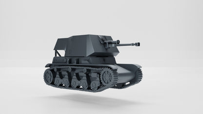 WWII German 47cm Pakt auf Panzer 35rf Various Scales Historical Wargaming