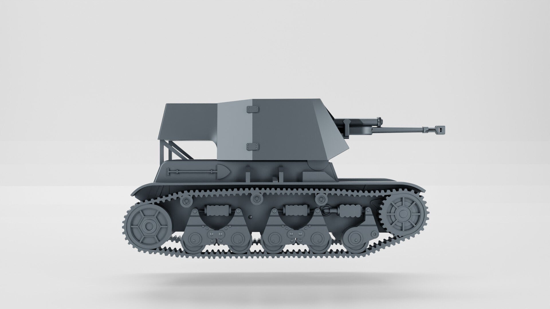 WWII German 47cm Pakt auf Panzer 35rf Various Scales Historical Wargaming