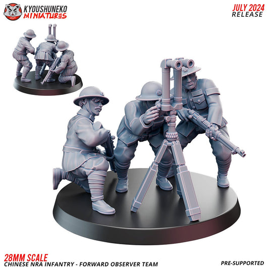 WWII Chinese NRA Forward Observer Various Scales Historical Wargaming