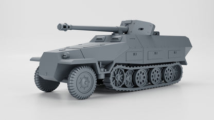 WWII German Sd.Kfz 251/22 7.5cm Pakwagen Various Scales Historical Wargaming (US tariffs are pre-paid by us)