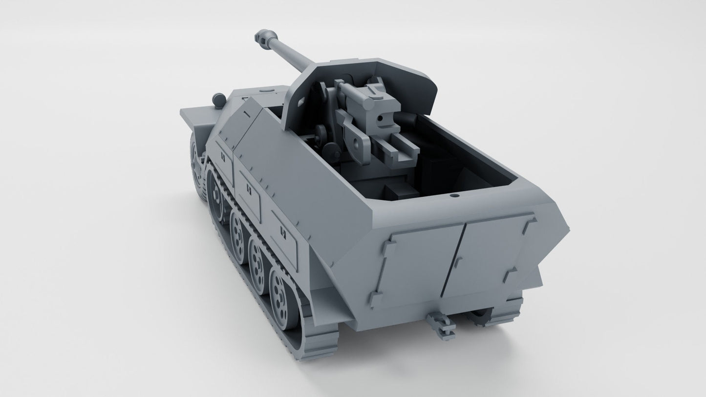 WWII German Sd.Kfz 251/22 7.5cm Pakwagen Various Scales Historical Wargaming (US tariffs are pre-paid by us)