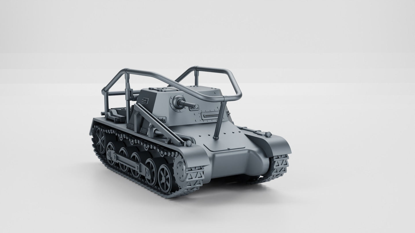 WWII German Command Tank Sd.Kfz. 265 Panzer I ausf B Early War Radio Version Various Scales Historical Wargaming
