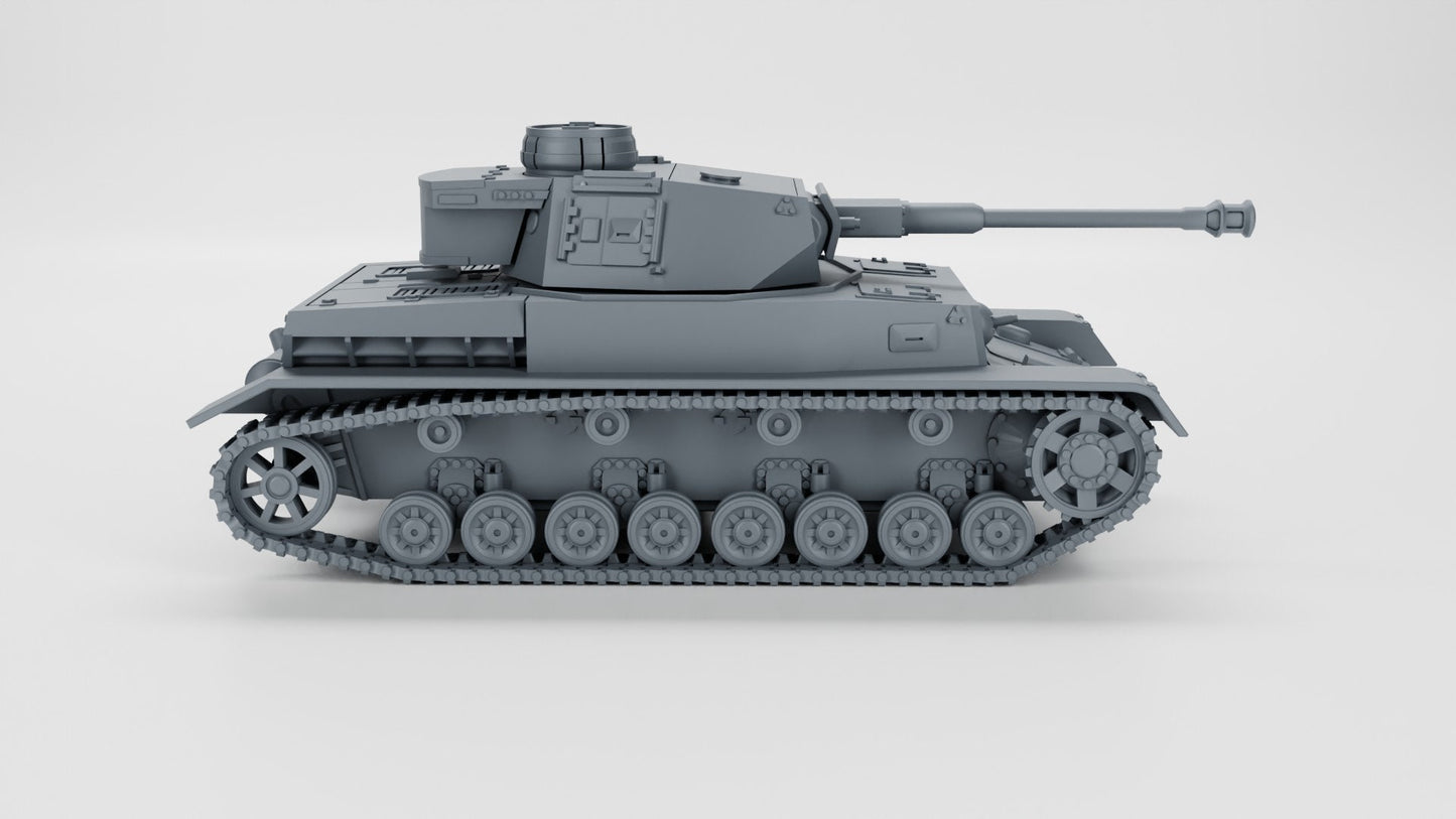 WWII German Panzer IV Ausf G Various Scales Historical Wargaming