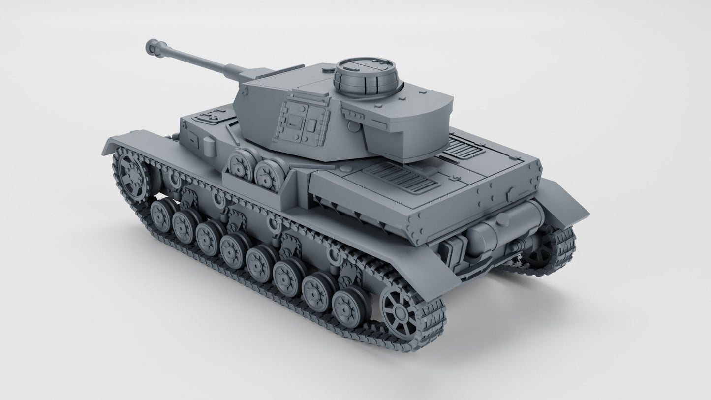 WWII German Panzer IV Ausf G Various Scales Historical Wargaming