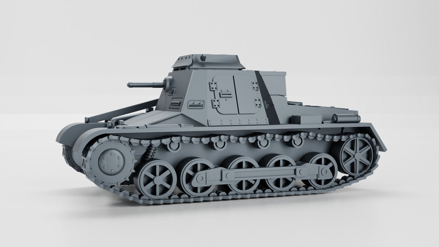 WWII German Command Tank Sd.Kfz. 265 Panzer I ausf B Late War Version Various Scales Historical Wargaming