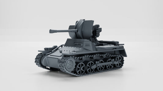 WWII German Flakpanzer I 20mm Gun Various Scales Historical Wargaming