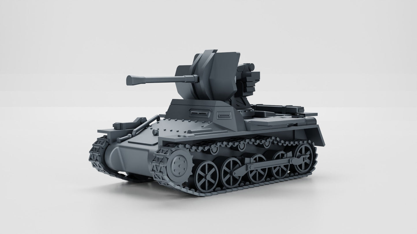 WWII German Flakpanzer I 20mm Gun Various Scales Historical Wargaming (US tariffs are pre-paid by us)