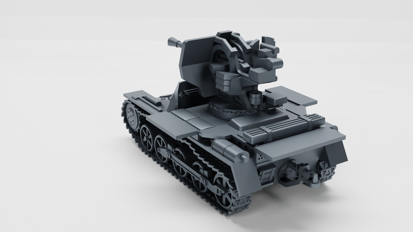 WWII German Flakpanzer I 20mm Gun Various Scales Historical Wargaming (US tariffs are pre-paid by us)