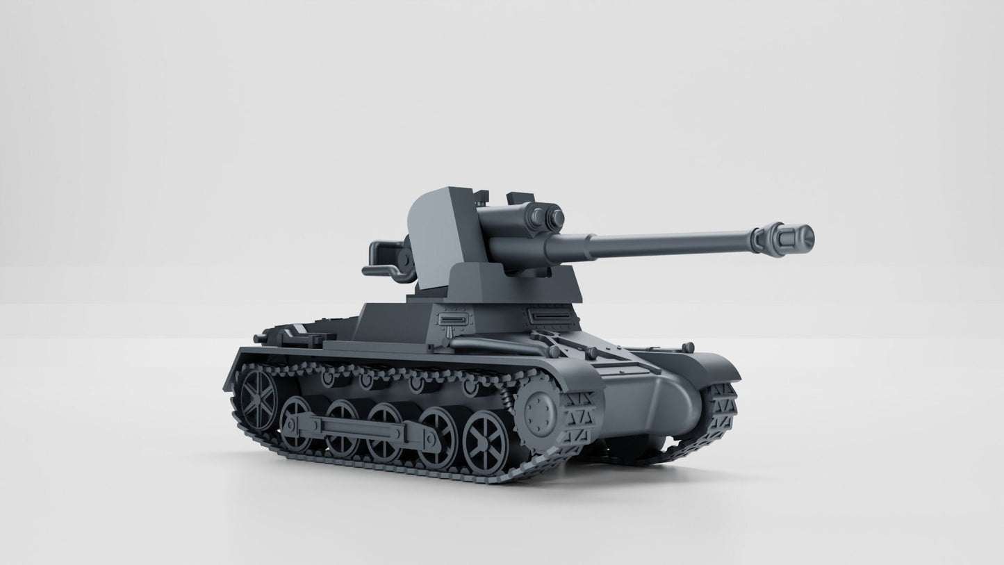 WWII German Panzerjager 1B Mitt 75mm Stuk Various Scales Historical Wargaming (US tariffs are pre-paid by us)