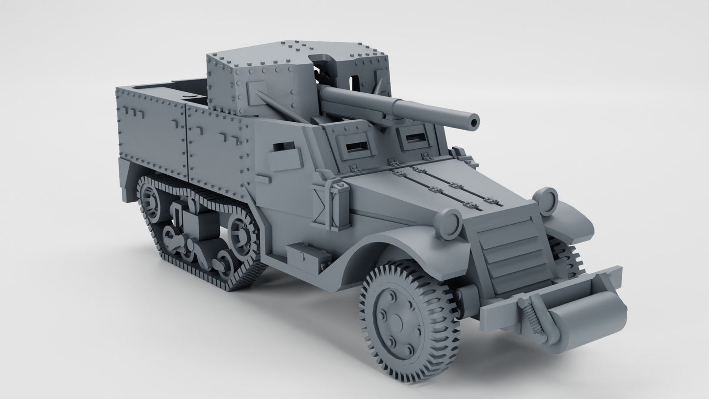 WWII US M3 Gun Motor Carriage Various Scales Historical Wargaming (US tariffs are pre-paid by us)