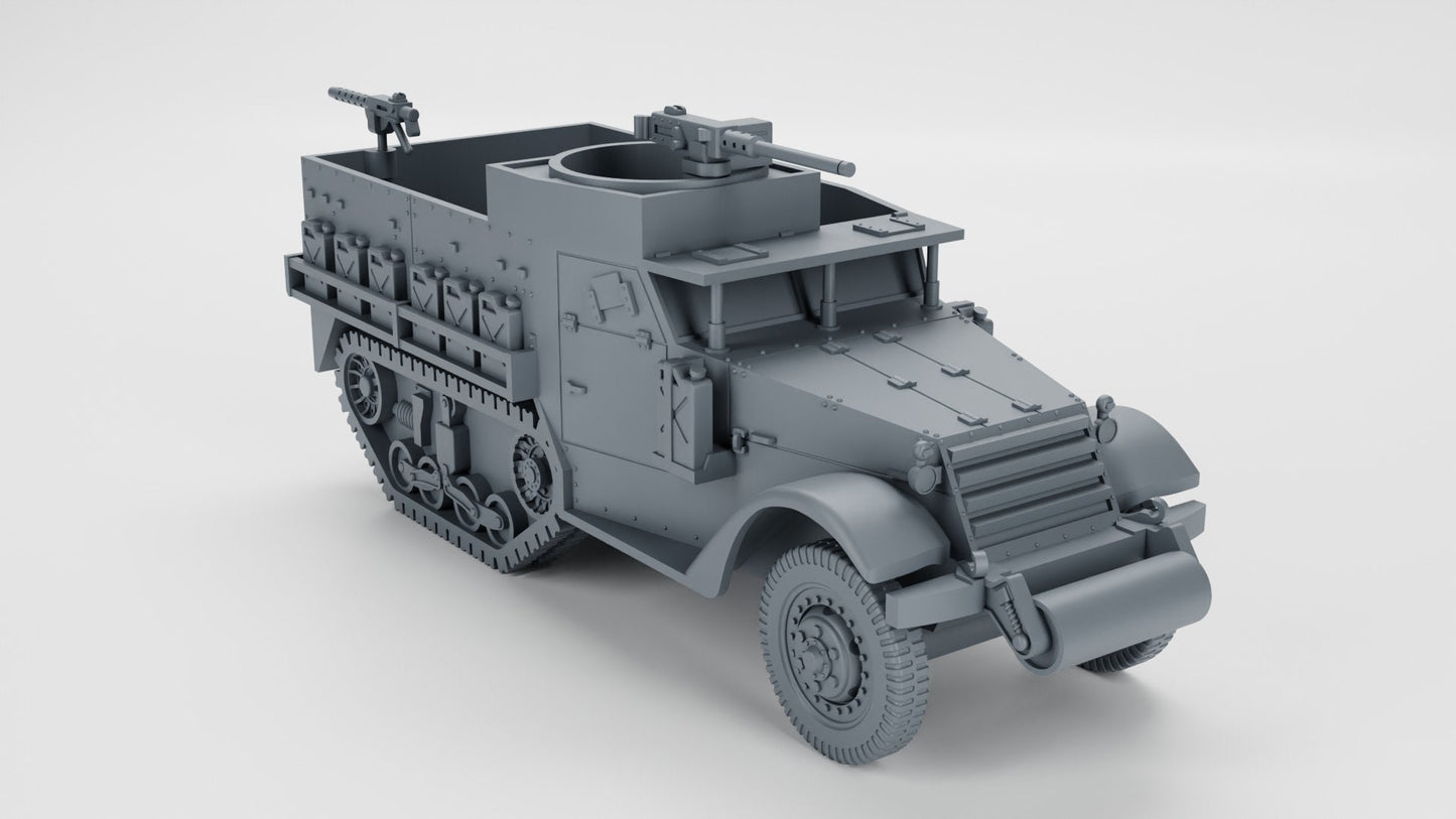 WWII US M5 Halftrack Various Scales Historical Wargaming