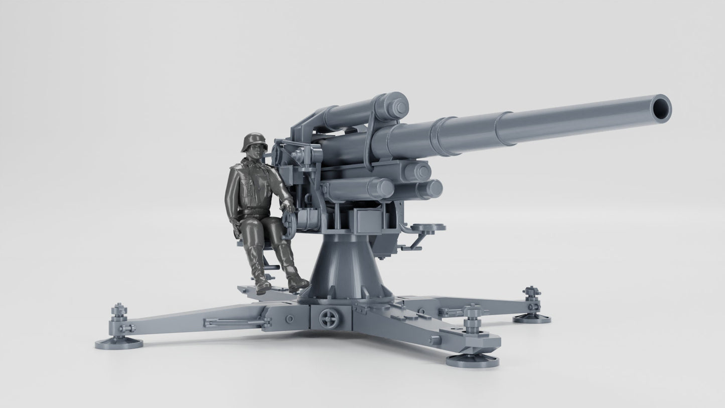 WWII German Anti-aircraft Gun 88mm Flak 18 Various Scales Historical Wargaming