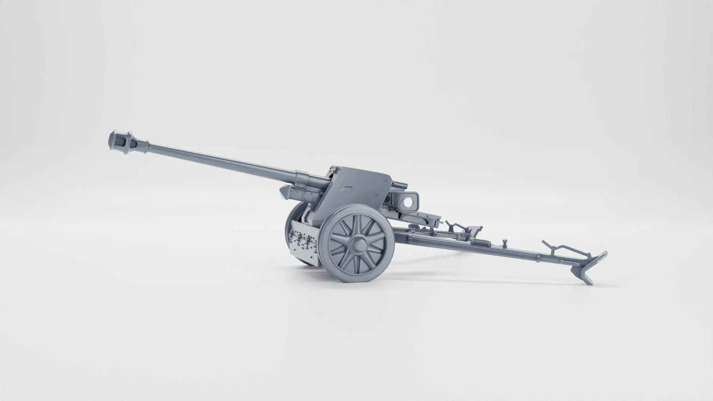 WWII German Anti-tank gun 7.5cm PAK 40 Various Scales Historical Wargaming