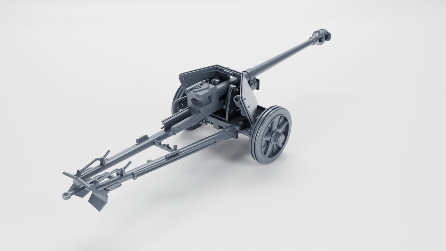 WWII German Anti-tank gun 7.5cm PAK 40 Various Scales Historical Wargaming