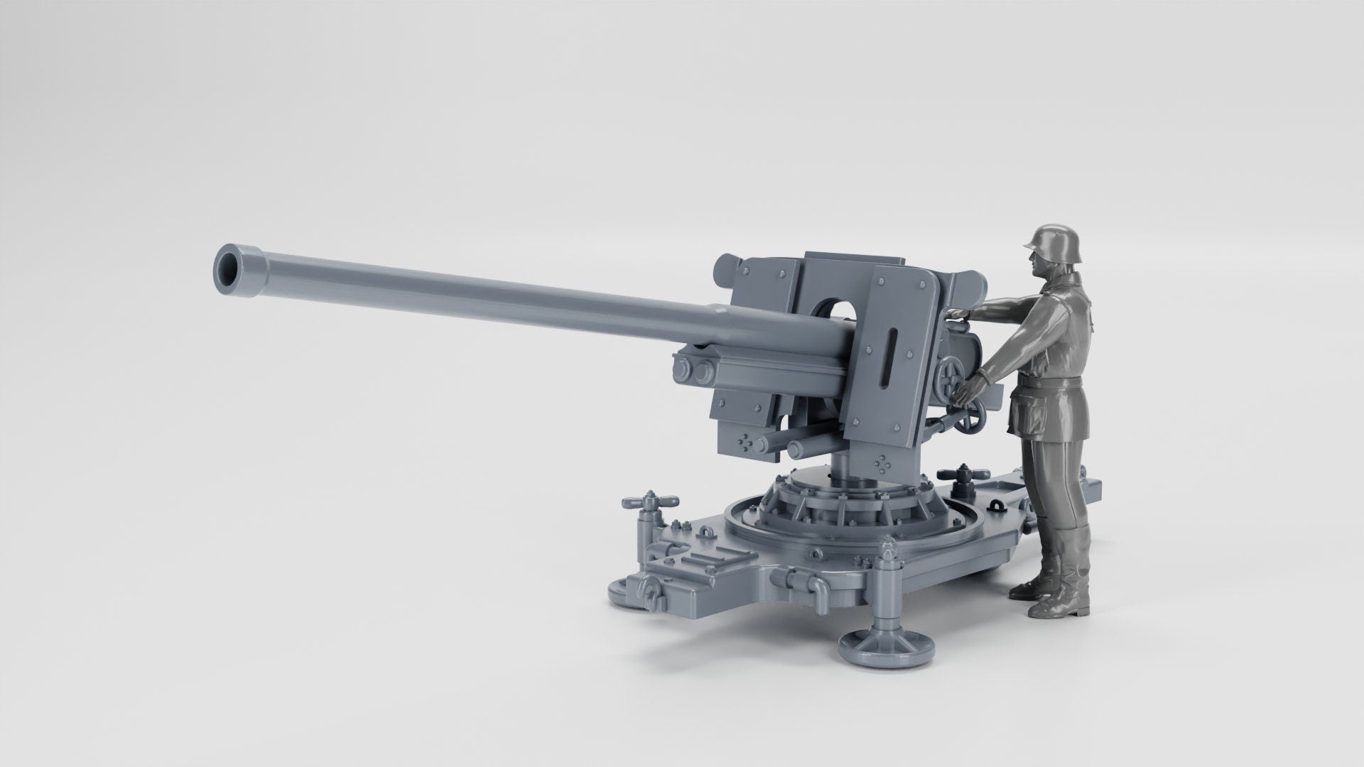WWII German Anti-tank gun 7.62cm PAK 36 with Crew Various Scales Historical Wargaming (US tariffs are pre-paid by us)