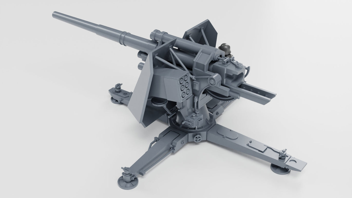 WWII German Anti-aircraft Gun 88mm Flak 18 Various Scales Historical Wargaming