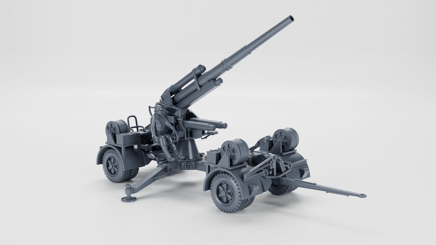 WWII German Anti-aircraft gun 88mm Flak 18 Light Tank Various Scales Historical Wargaming