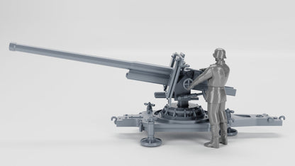 WWII German Anti-tank gun 7.62cm PAK 36 with Crew Various Scales Historical Wargaming (US tariffs are pre-paid by us)