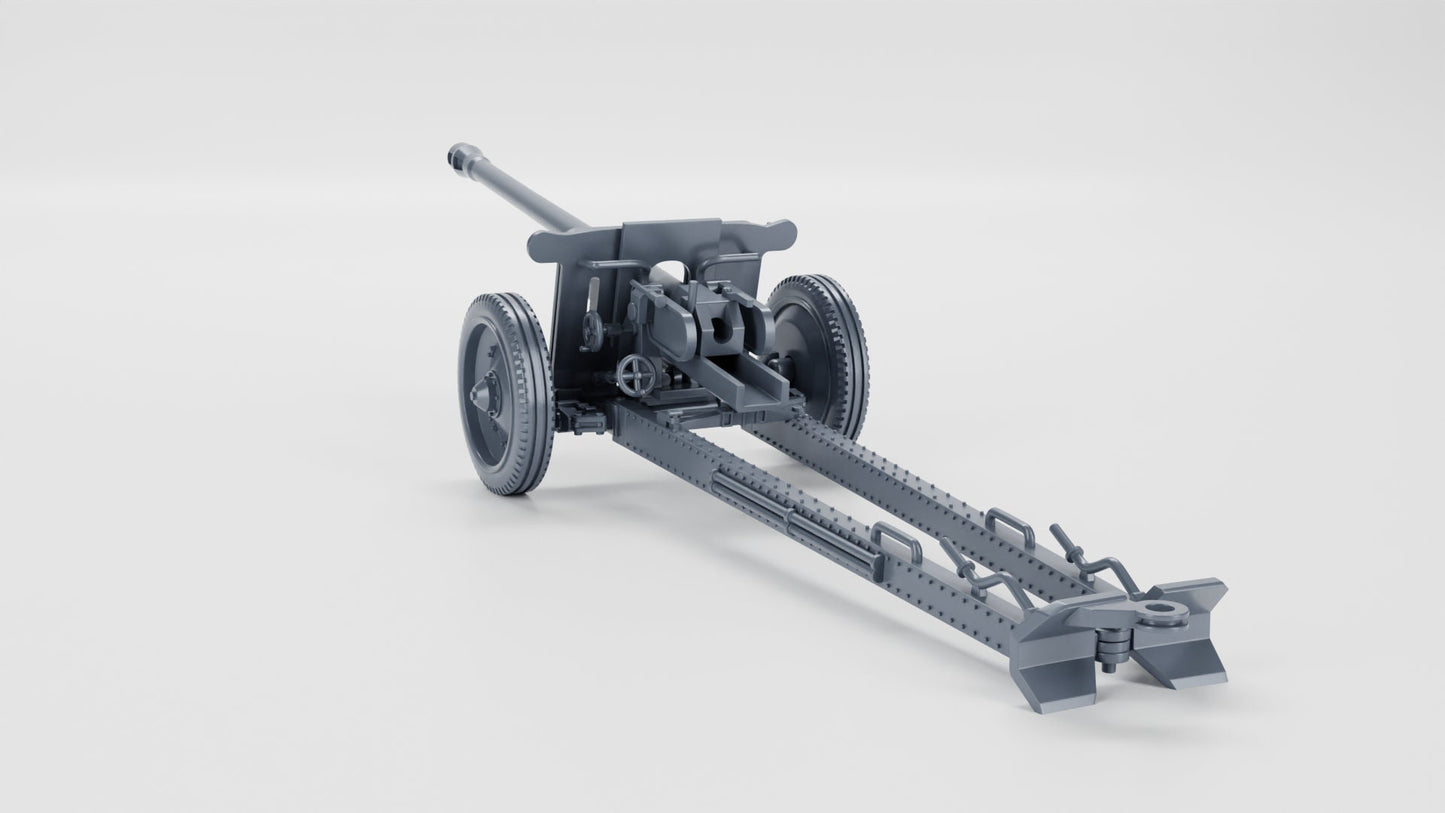 WWII German Antiank Gun 7.62cm PAK 36 Various Scales Historical Wargaming (US tariffs are pre-paid by us)