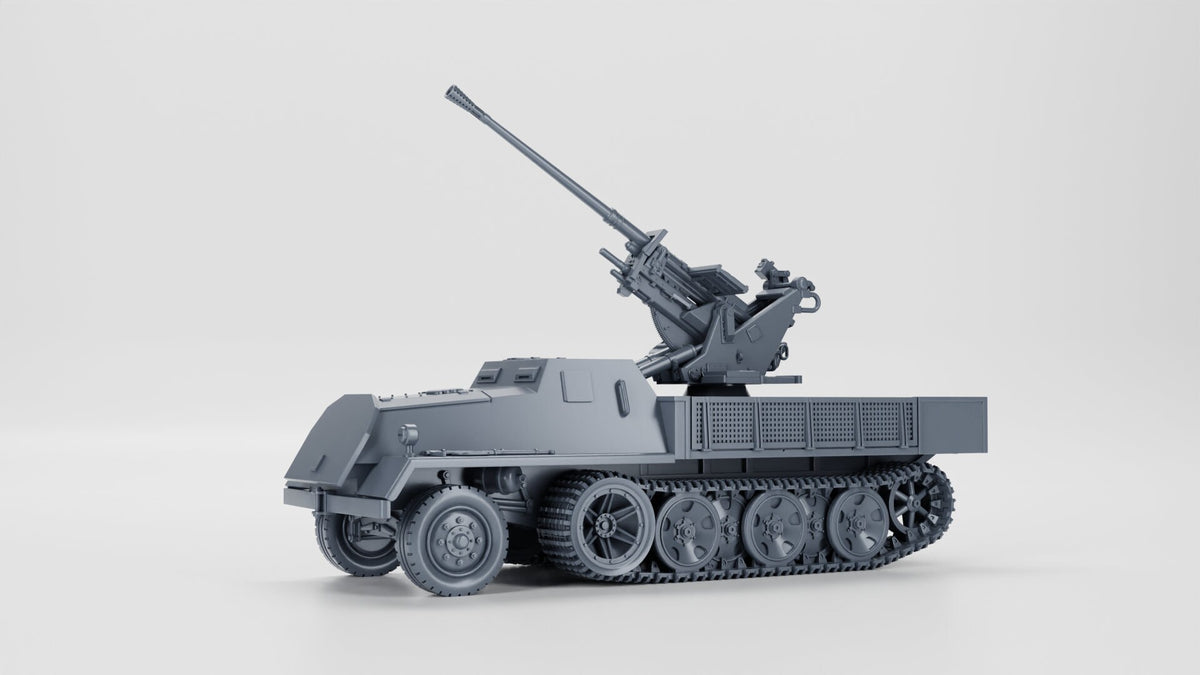 Bolt Action Battlegroup Schwerer Wehrmacht Schlepper with armored cabin With Pak 37 Germany WW2 20mm 28mm - various scales