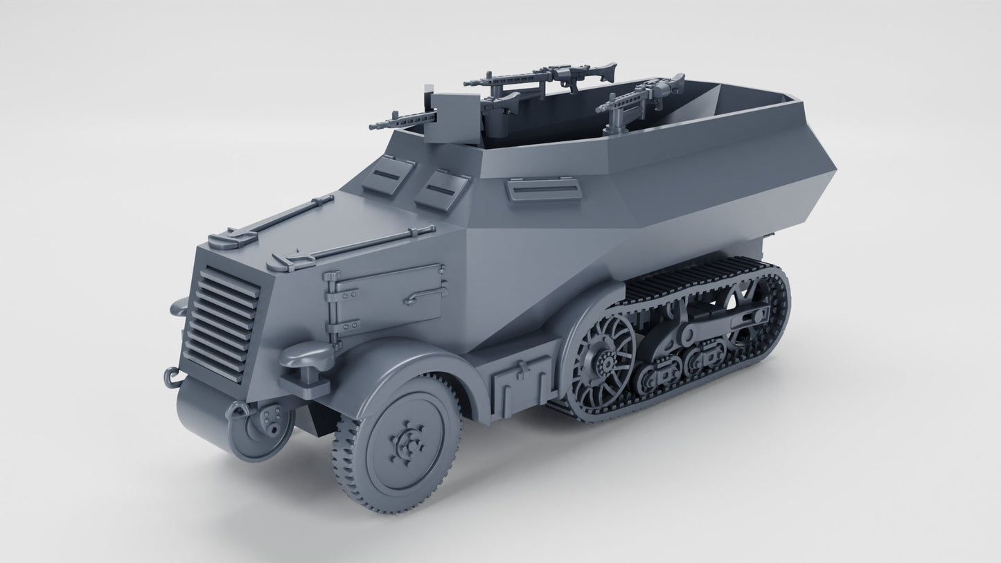 WWII German Unic 304(f) Schutzenpanzer Wagen Various Scales Historical Wargaming (US tariffs are pre-paid by us)