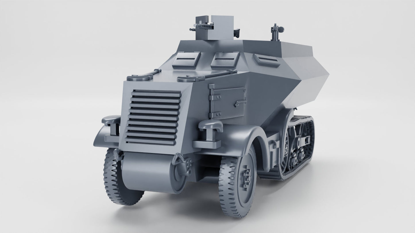 WWII German Unic 304(f) Schutzenpanzer Wagen Various Scales Historical Wargaming (US tariffs are pre-paid by us)