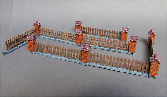 Wargaming Terrain Wooden Fence Set Various Scales Historical Wargaming