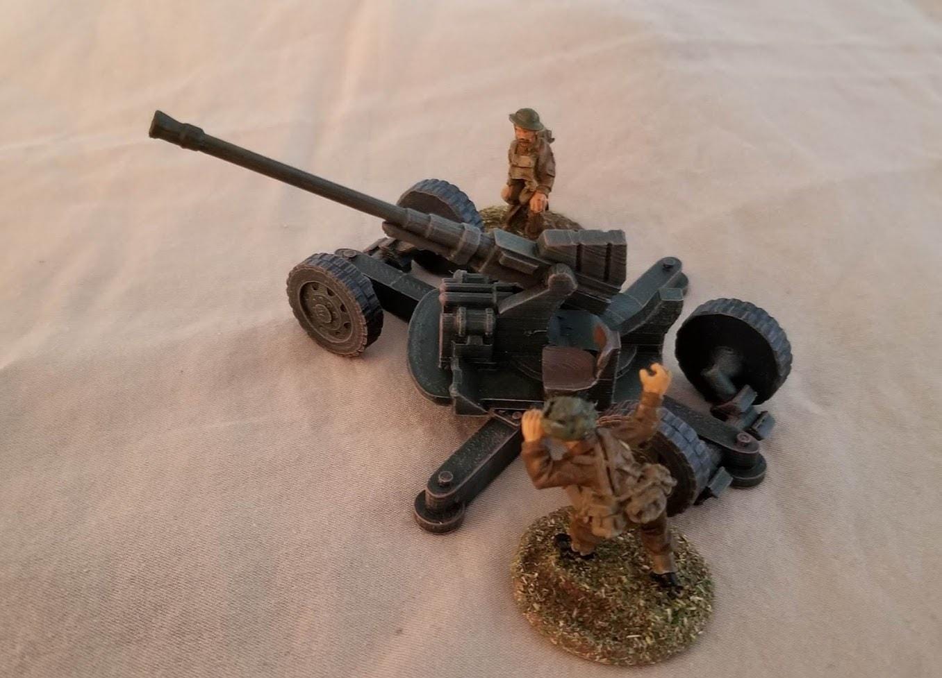 WWII Commonwealth Bofors 40mm AA Autocannon Various Scales Historical Wargaming