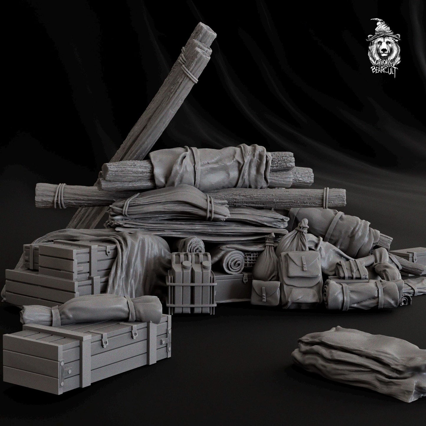WWII Stowage Prop Pack 1 Various Scales Historical Wargaming (US tariffs are pre-paid by us)