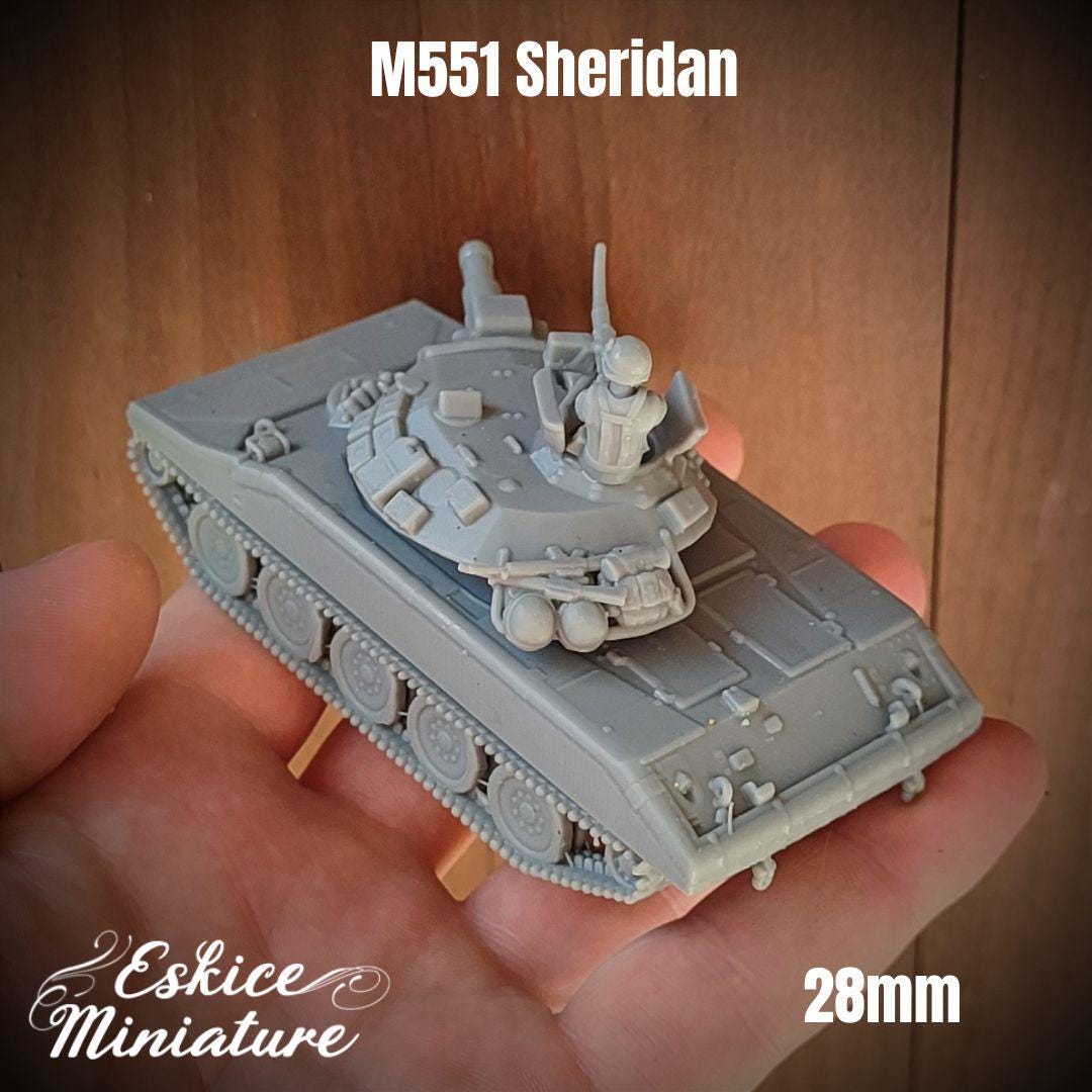 Vietnam War M551 Sheridan Tank Various Scales Historical Wargaming