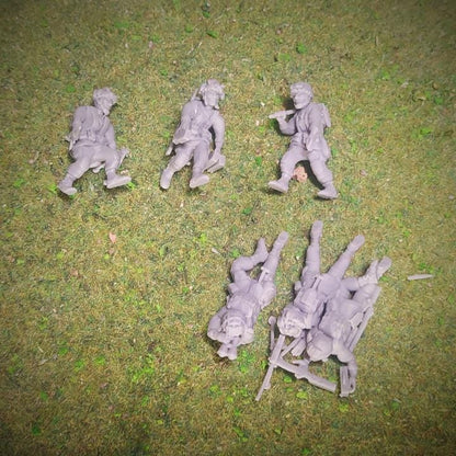 WWII US Paratroopers MMG (6 models) Various Scales Historical Wargaming