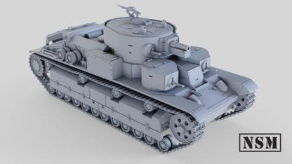 WWII Soviet T28 Tank (two variants) Various Scales Historical Wargaming