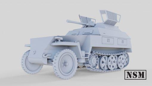 WWII German Sd.kfz 250/9 Neu with Driver Various Scales Historical Wargaming (US tariffs are pre-paid by us)