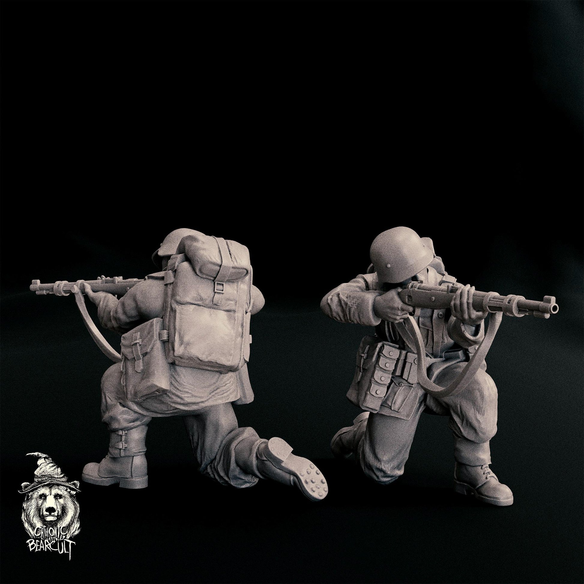 WWII German Assault Pioneer (4 models) Various Scales Historical Wargaming